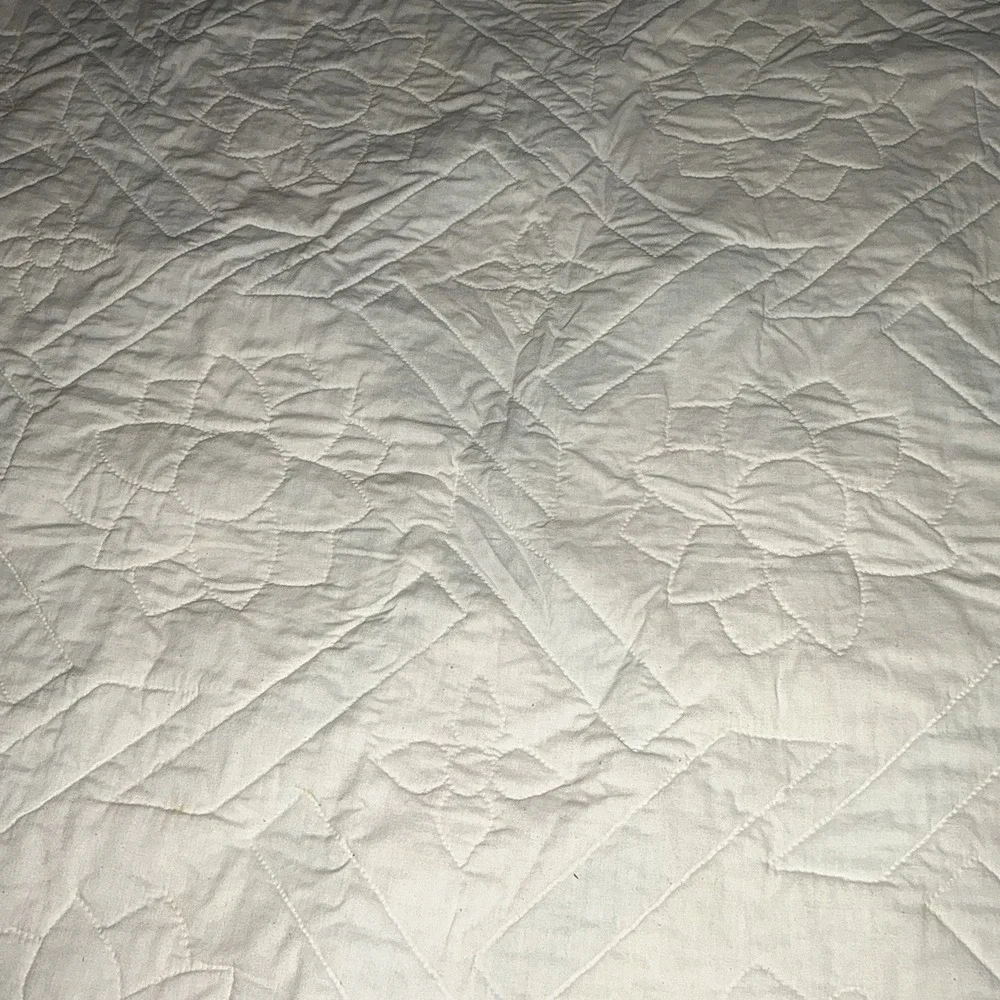 HandMade Pieced Machine‎ Quilted Quilt Floral Garden Twist 47x57